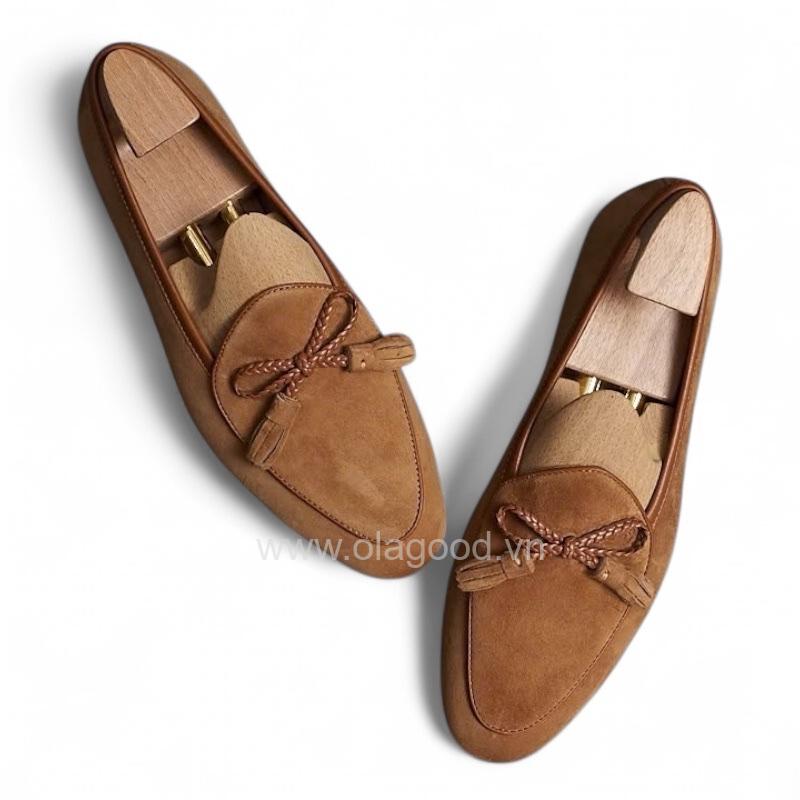 Giày loafer tassel belgian da lộn cao cấp - ZLTB019B - Hình ảnh 3