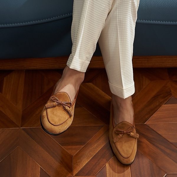 Giày loafer tassel belgian da lộn cao cấp - ZLTB019B - Hình ảnh 11