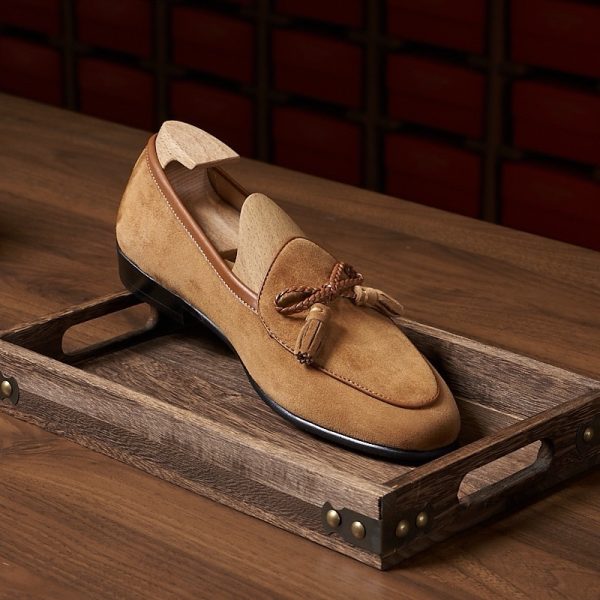Giày loafer tassel belgian da lộn cao cấp - ZLTB019B - Hình ảnh 15