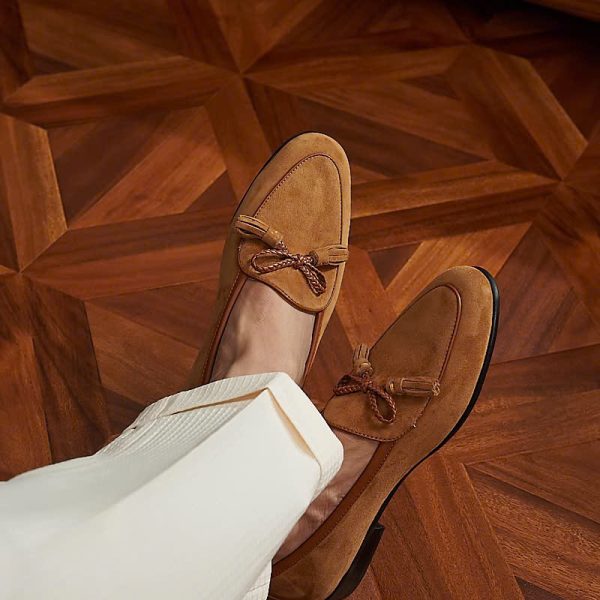 Giày loafer tassel belgian da lộn cao cấp - ZLTB019B - Hình ảnh 12