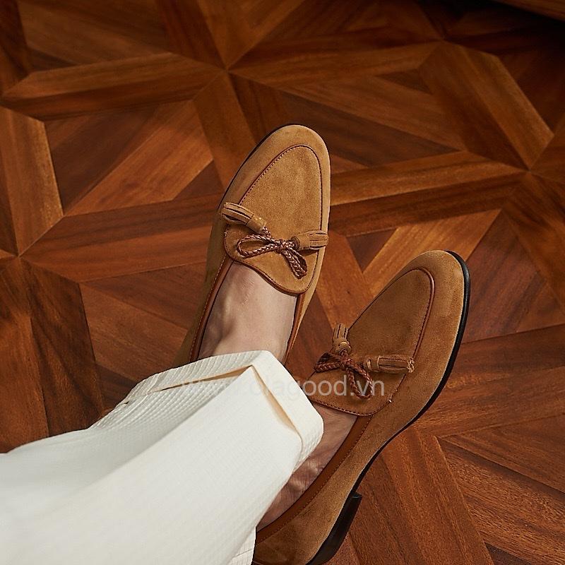 Giày loafer tassel belgian da lộn cao cấp - ZLTB019B - Hình ảnh 14