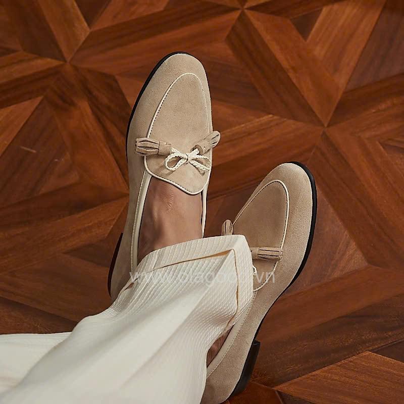 Giày loafer tassel belgian da lộn cao cấp - ZLTB017B - Hình ảnh 10
