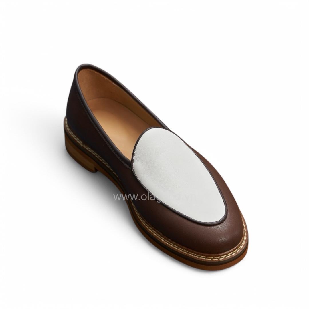 Giày nam Spectator loafer da bê cao cấp - ZLF014B - Hình ảnh 5