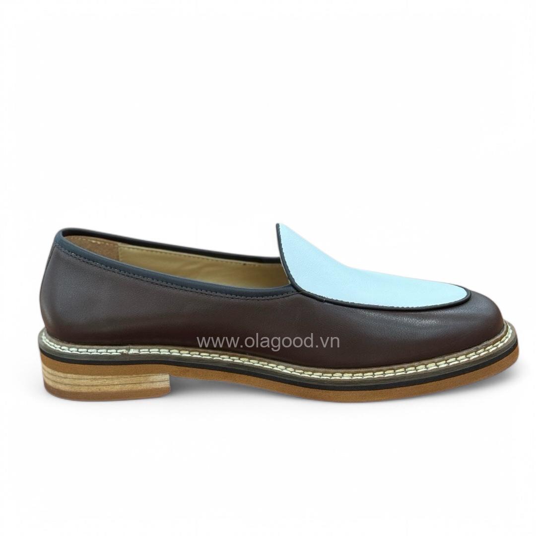 Giày nam Spectator loafer da bê cao cấp - ZLF014B - Hình ảnh 7