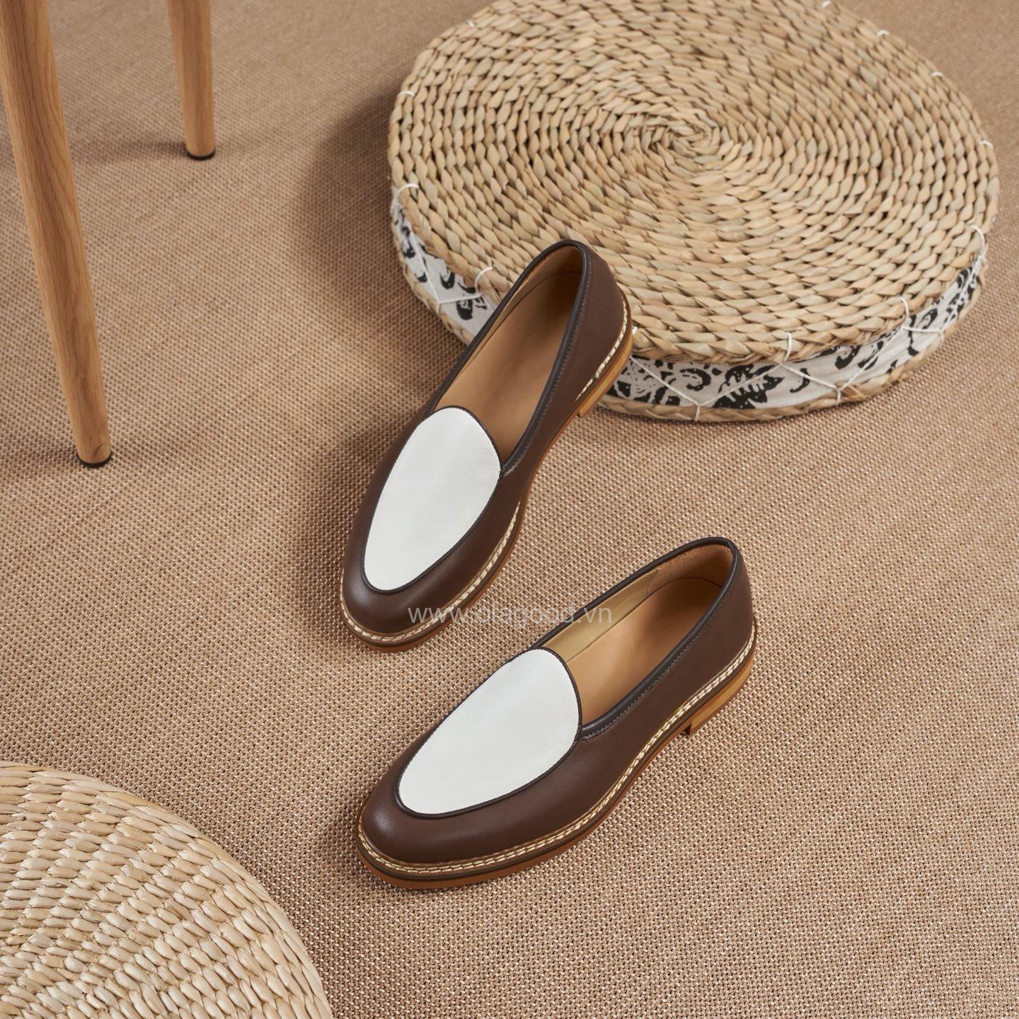 Giày nam Spectator loafer da bê cao cấp - ZLF014B - Hình ảnh 10