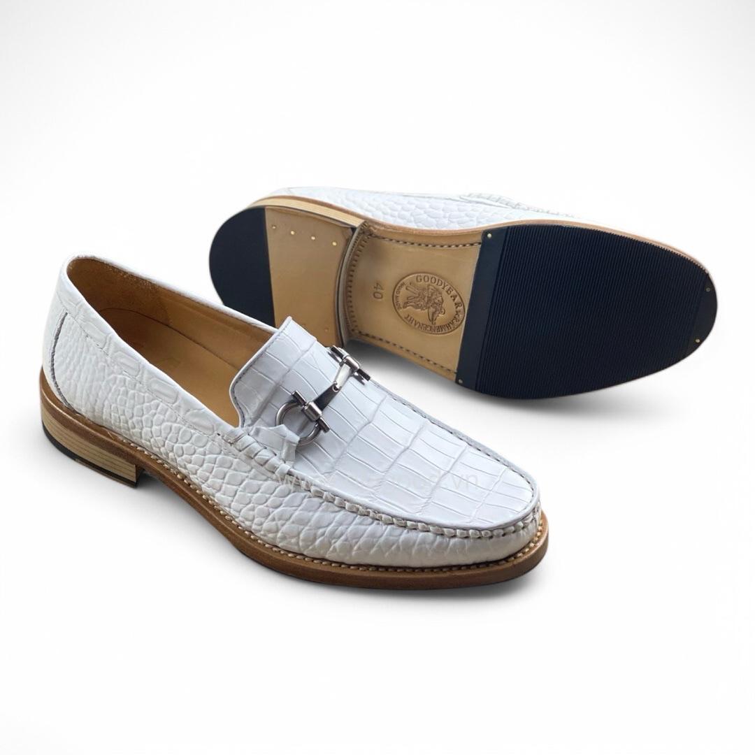 Giày nam loafer cá sấu - Cấu trúc goodyear handmade - GGY0127S - Hình ảnh 8