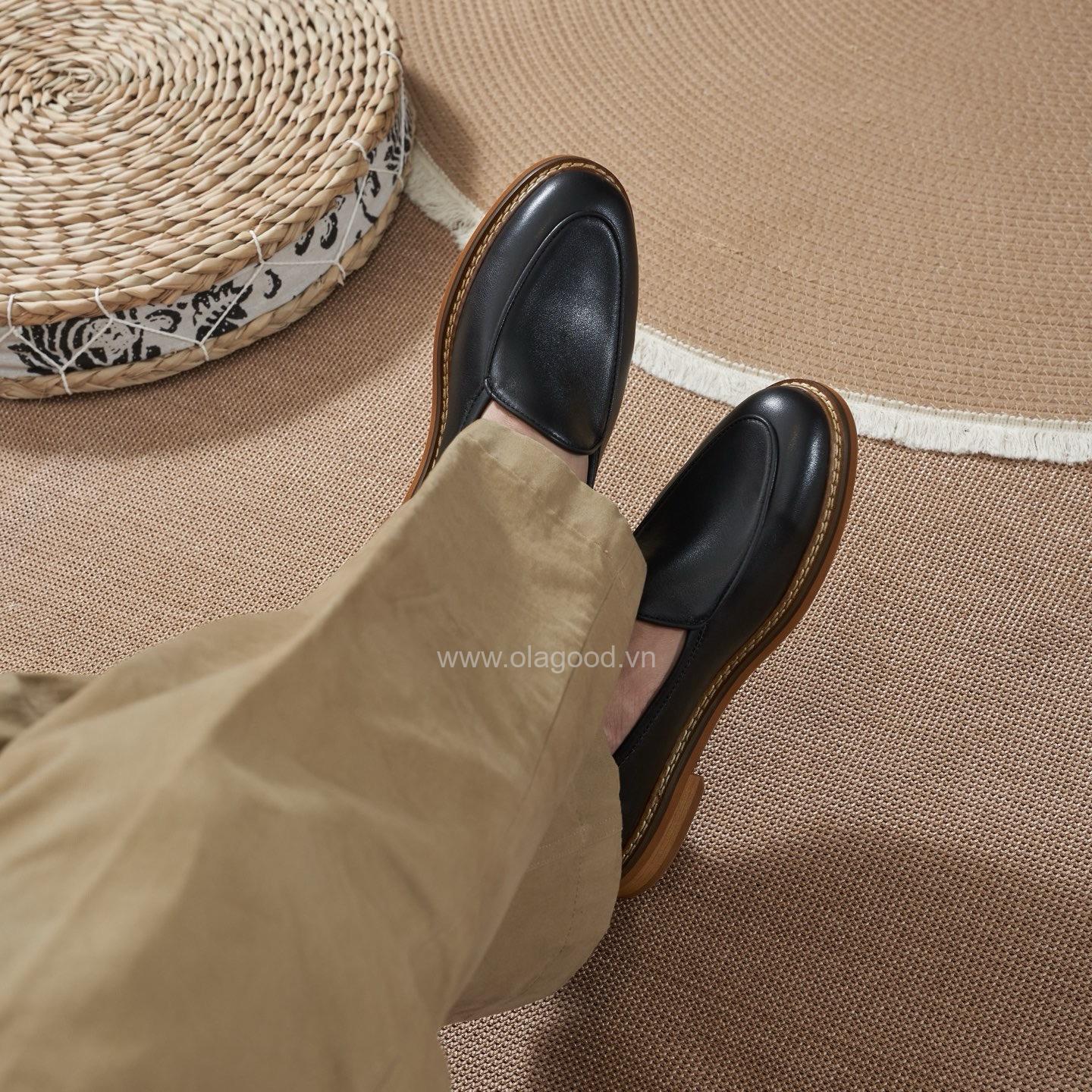 Giày nam loafer da bê cao cấp - ZLF011B - Hình ảnh 21