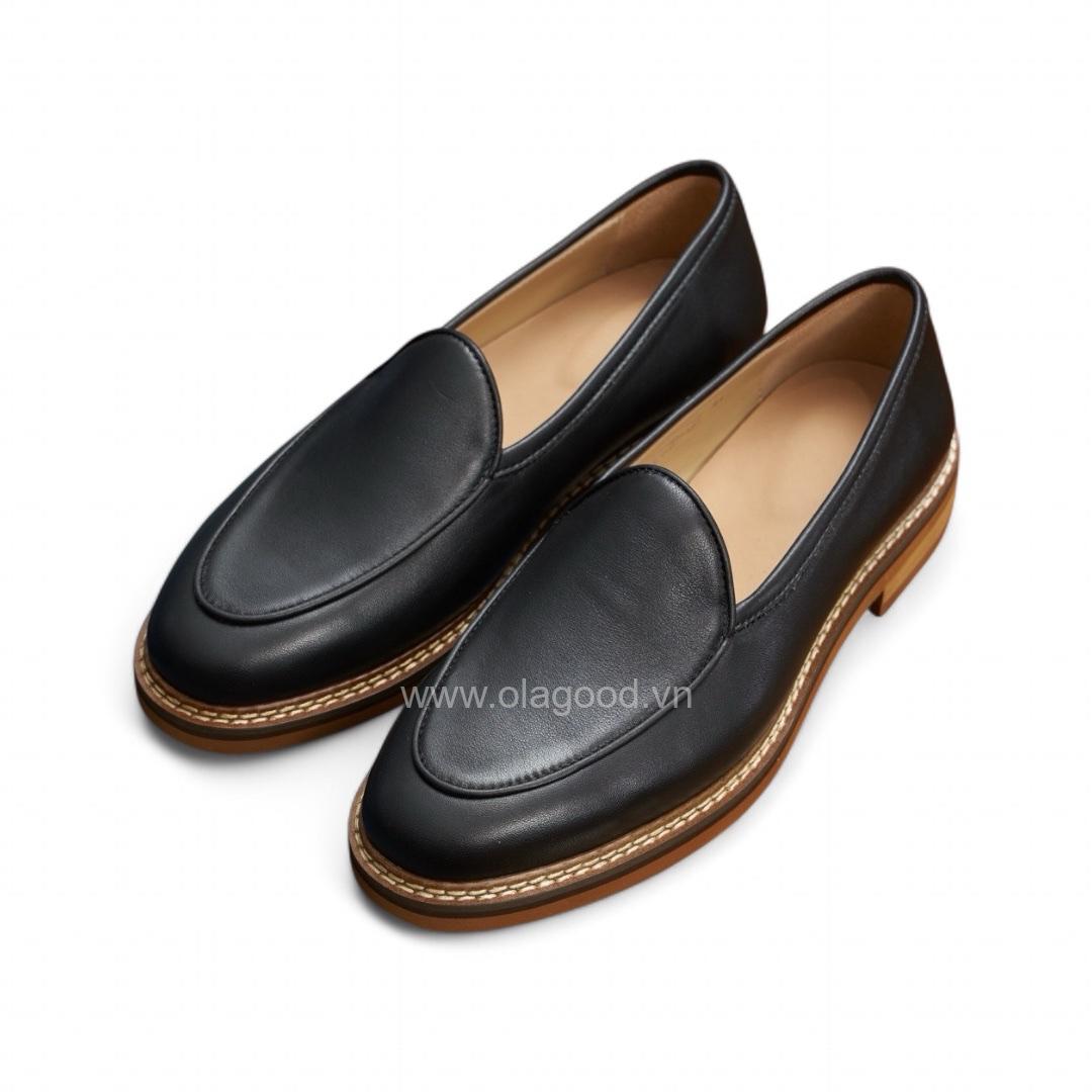 Giày nam loafer da bê cao cấp - ZLF011B