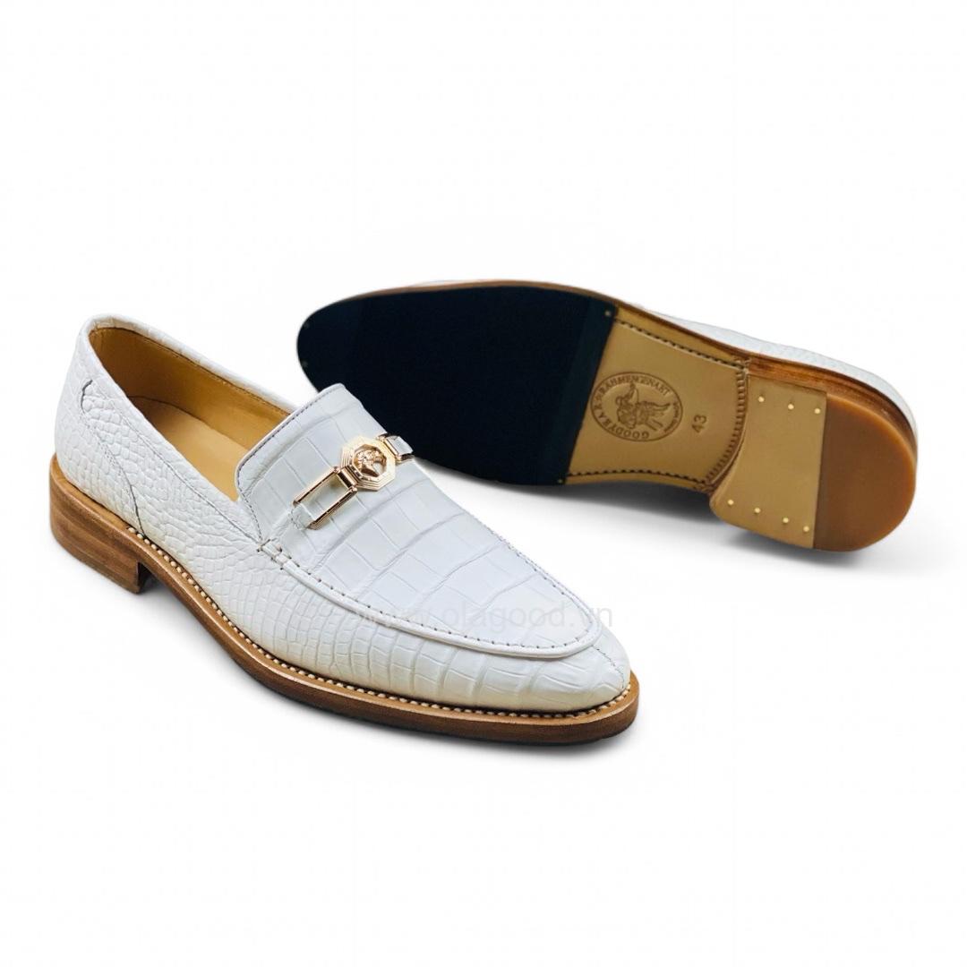 Giày nam loafer da cá sấu - Cấu trúc Goodyear handmade - GGY0125S - Hình ảnh 7