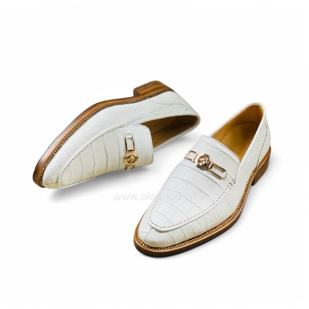 Giày nam loafer da cá sấu - Cấu trúc Goodyear handmade - GGY0125S - Hình ảnh 6