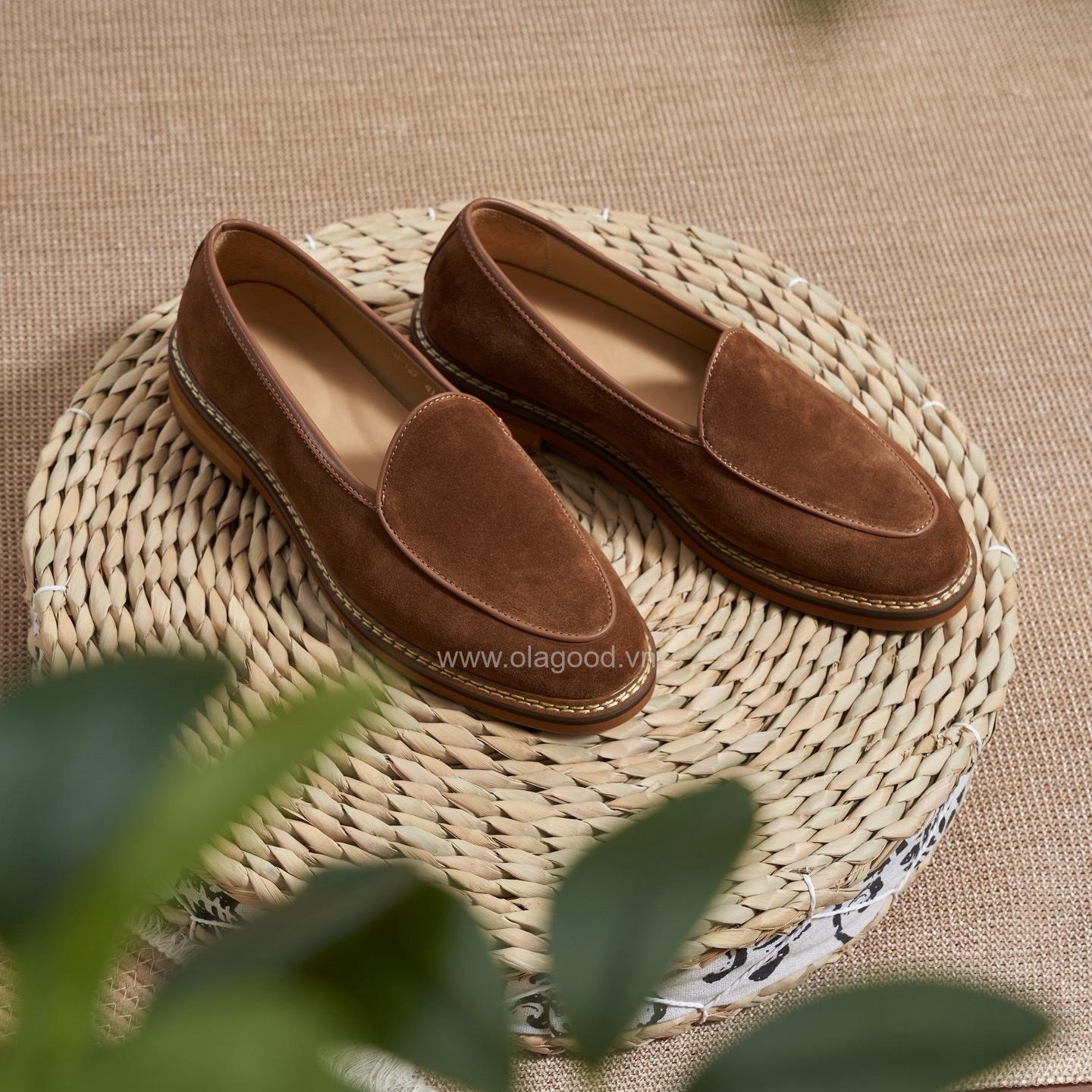 Giày nam loafer da lộn cao cấp - ZLF012B - Hình ảnh 14