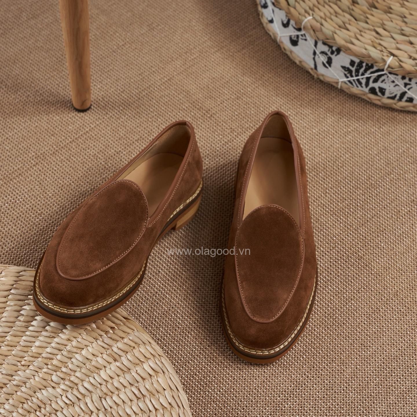 Giày nam loafer da lộn cao cấp - ZLF012B - Hình ảnh 17