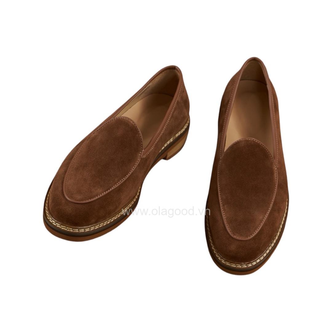 Giày nam loafer da lộn cao cấp - ZLF012B - Hình ảnh 3