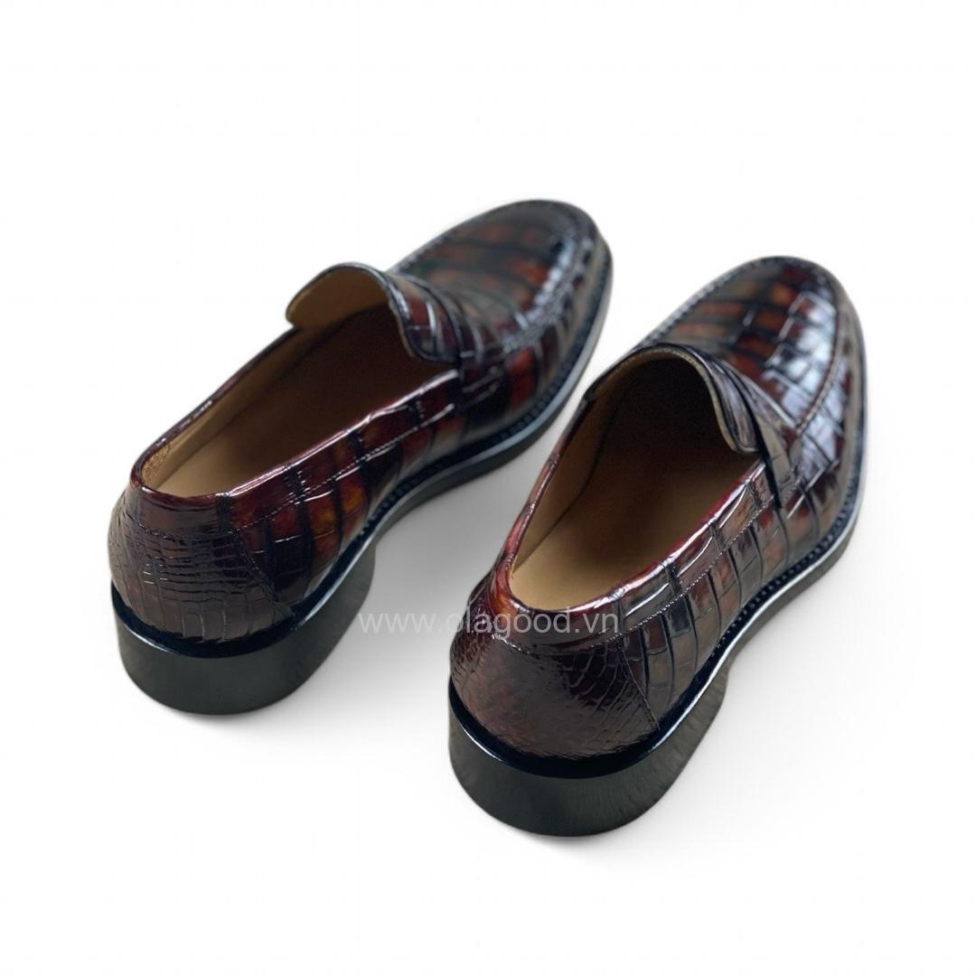 Giày nam loafer penny cá sấu - Cấu trúc goodyear thủ công - GGY0126S - Hình ảnh 10