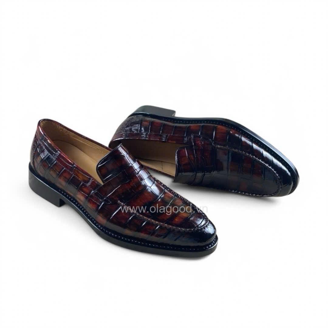 Giày nam loafer penny cá sấu - Cấu trúc goodyear thủ công - GGY0126S - Hình ảnh 5