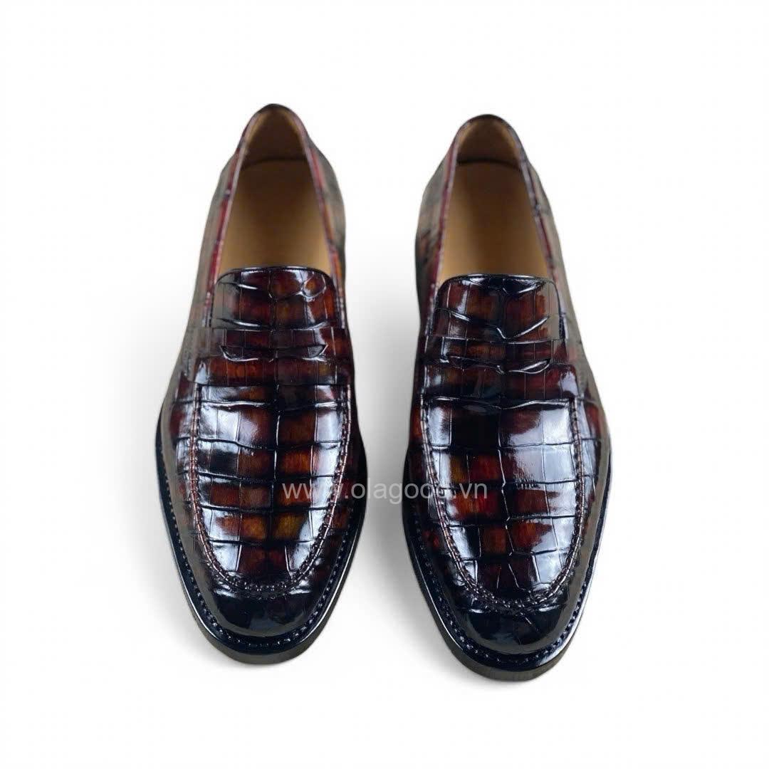 Giày nam loafer penny cá sấu - Cấu trúc goodyear thủ công - GGY0126S - Hình ảnh 3