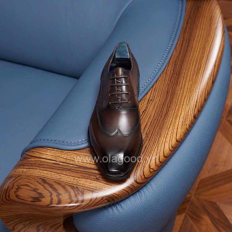 Giày oxford nam da bê cao cấp - ZOF011B - Hình ảnh 10