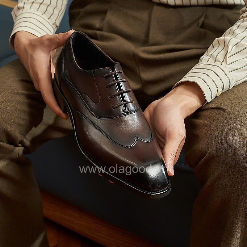 Giày oxford nam da bê cao cấp - ZOF011B - Hình ảnh 13