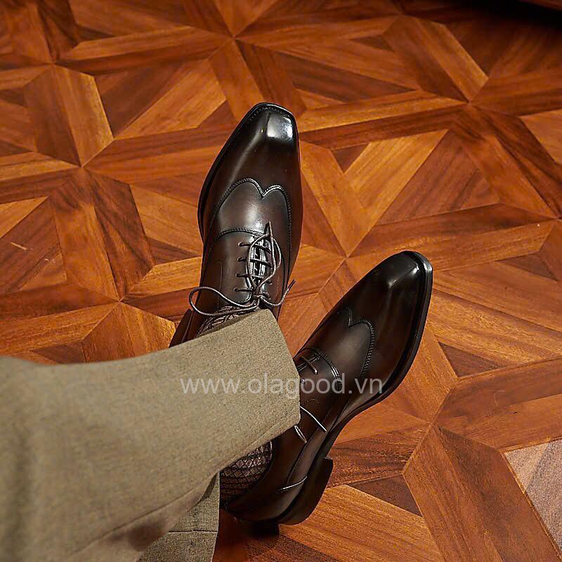 Giày oxford nam da bê cao cấp - ZOF011B - Hình ảnh 16