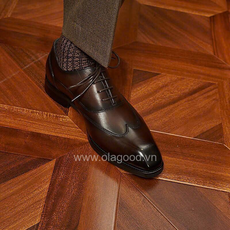 Giày oxford nam da bê cao cấp - ZOF011B - Hình ảnh 18