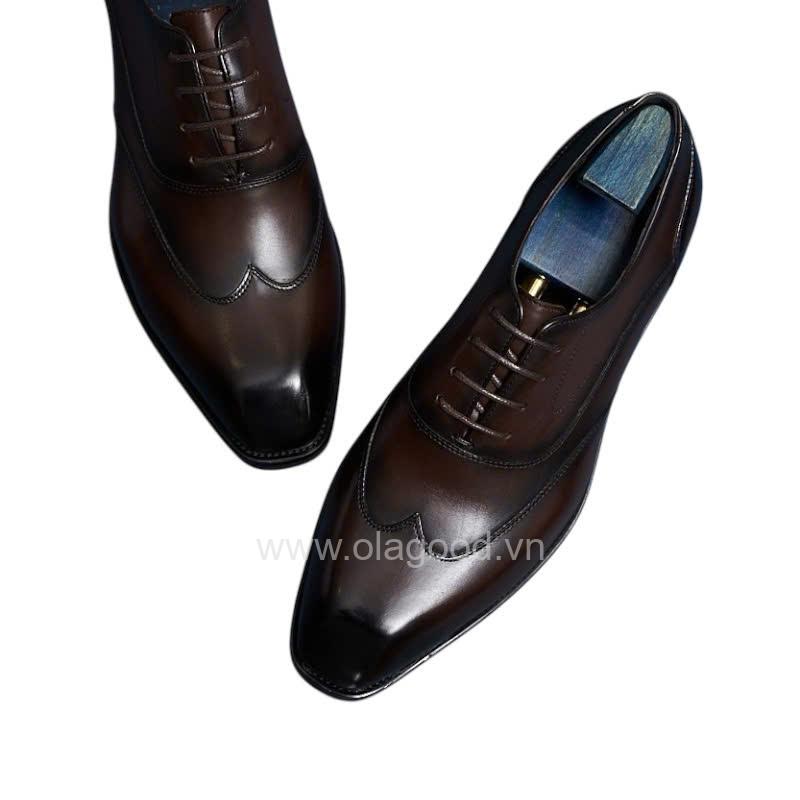 Giày oxford nam da bê cao cấp - ZOF011B - Hình ảnh 4