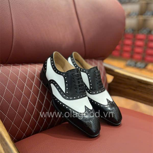 Giày oxford spectator wingtip da bê - ZOF013B - Hình ảnh 19
