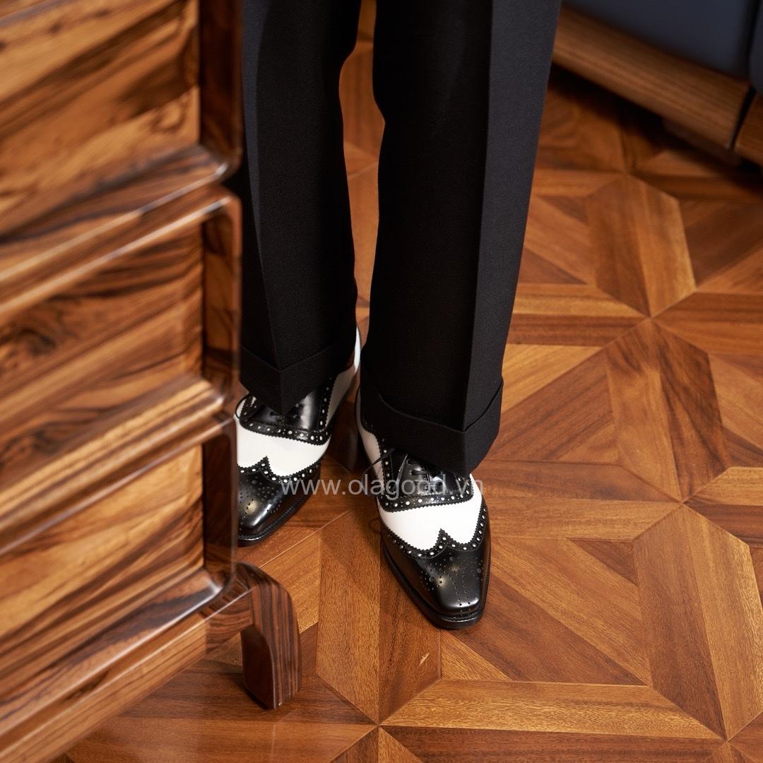 Giày oxford spectator wingtip da bê - ZOF013B - Hình ảnh 21