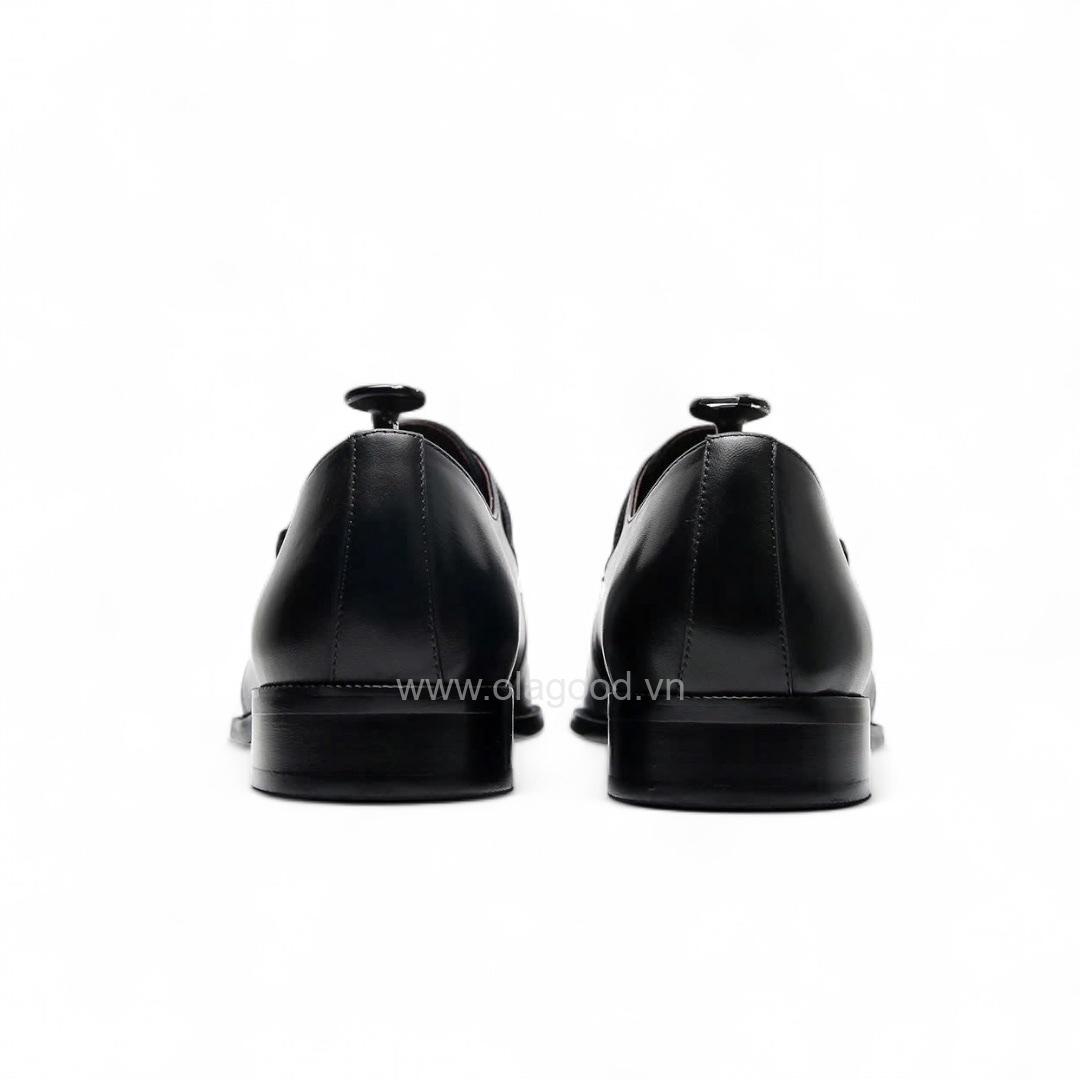 Giày single monktrap da bê cao cấp - ZSM012B - Hình ảnh 8