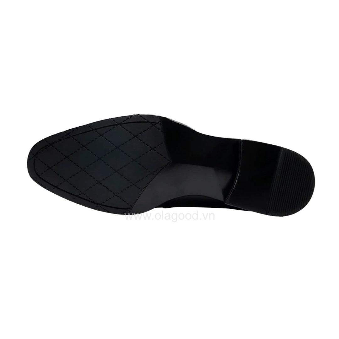 Giày single monktrap da bê cao cấp - ZSM012B - Hình ảnh 9