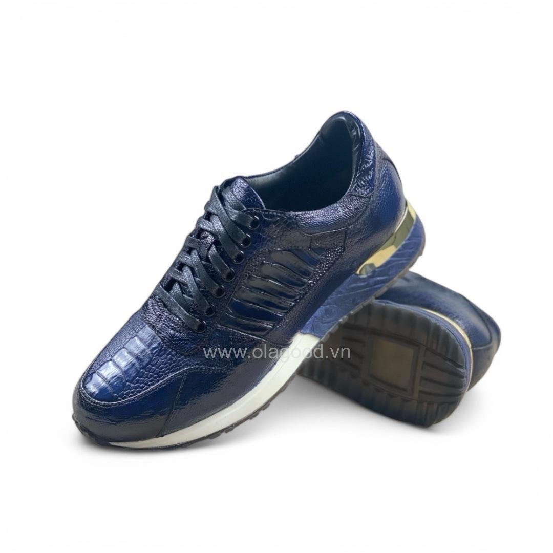 Giày thể thao da đà điểu - GTT0120D - Hình ảnh 6