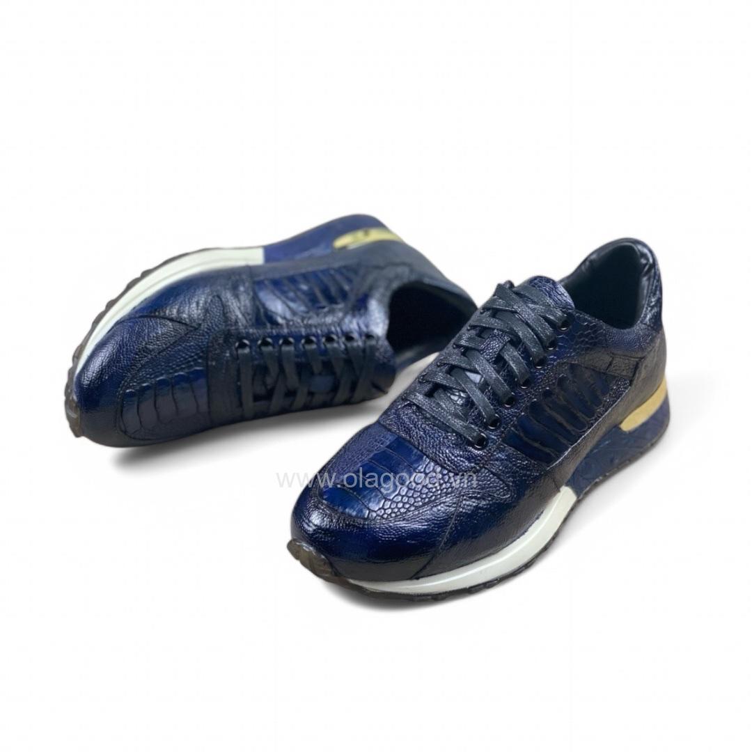 Giày thể thao da đà điểu - GTT0120D - Hình ảnh 7