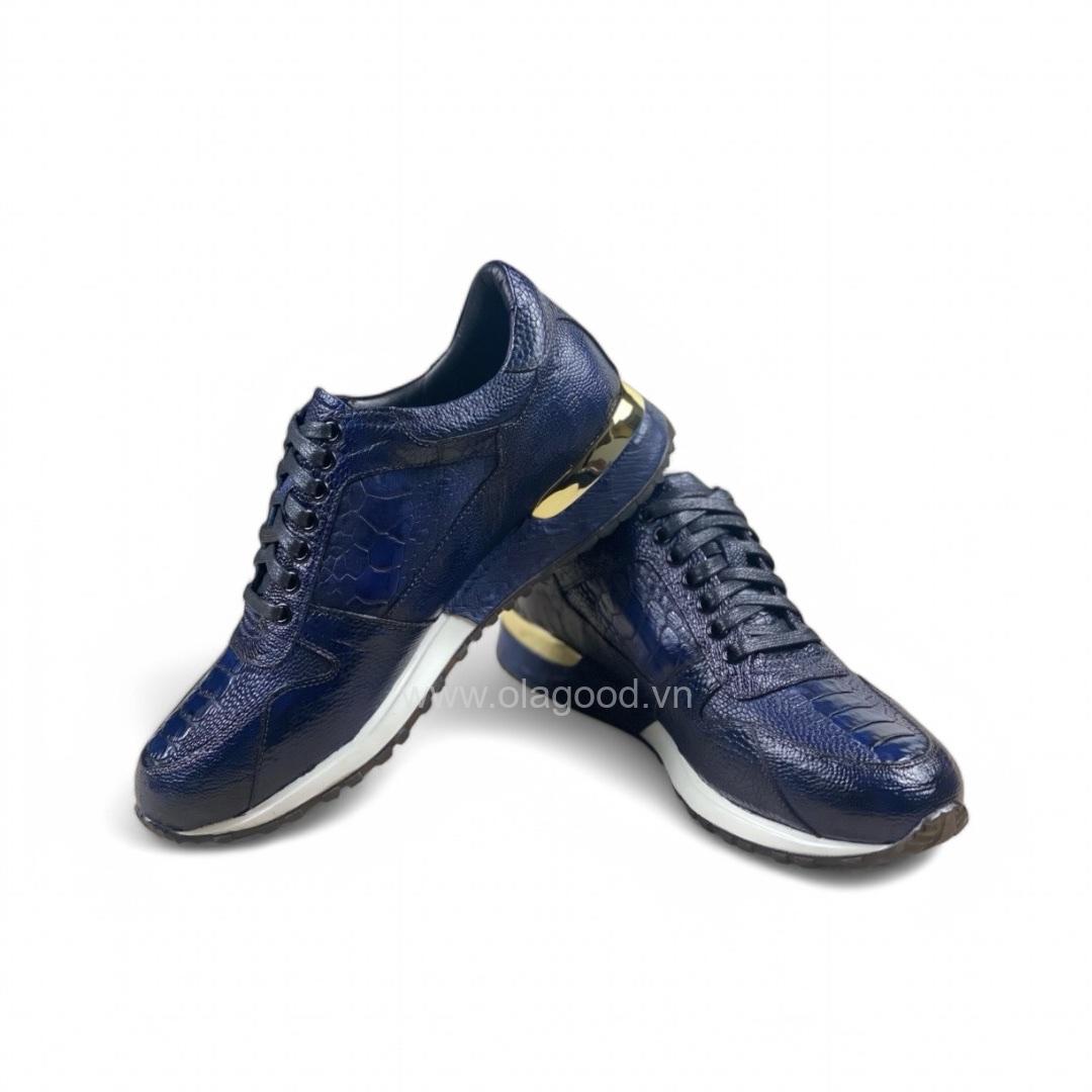 Giày thể thao da đà điểu - GTT0120D - Hình ảnh 9