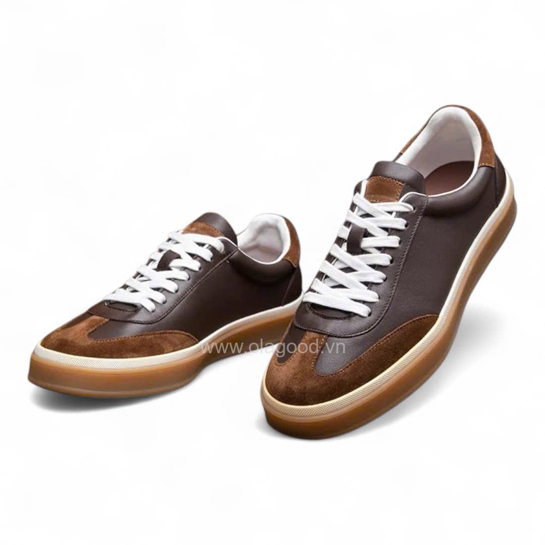 Giày thể thao nam da lộn cao cấp - ZSK019B - Hình ảnh 5