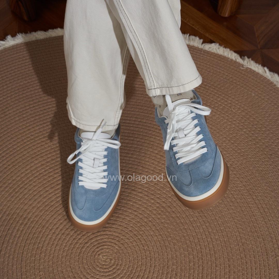 Giày thể thao nam da lộn cao cấp - ZSK017B - Hình ảnh 9