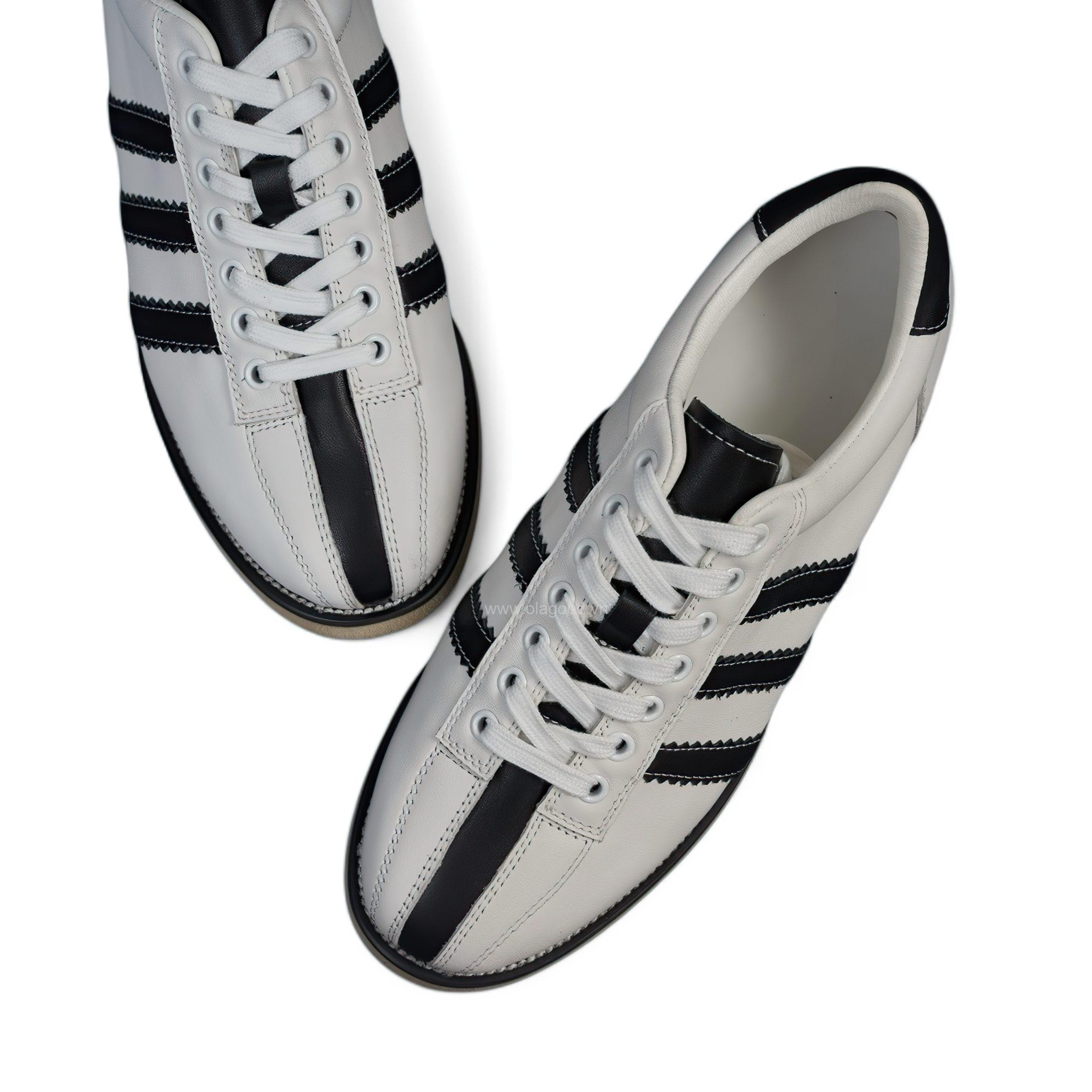 Giày thể thao nam da bê - Phong cách bowling - ZSK011B - Hình ảnh 3