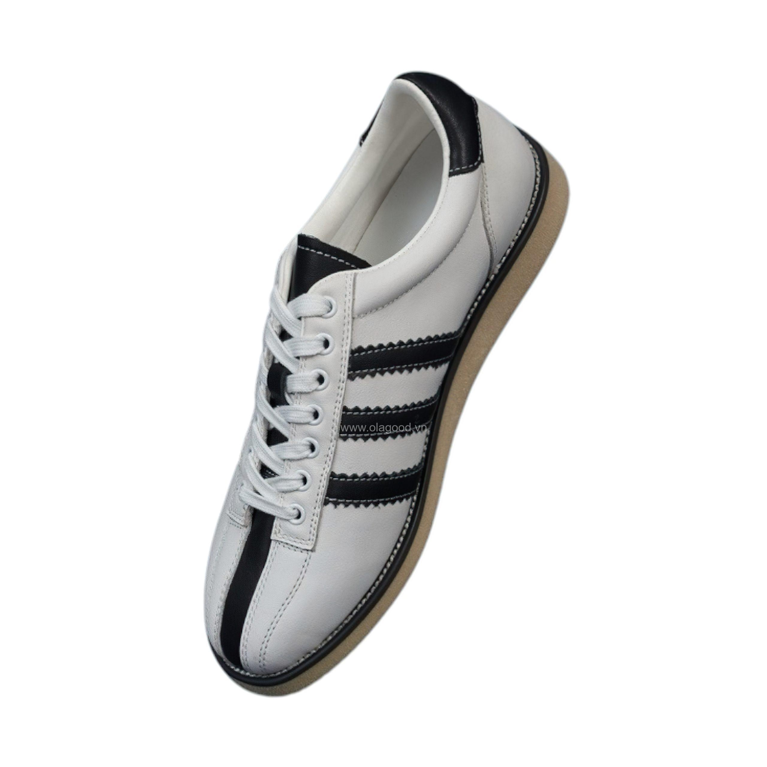 Giày thể thao nam da bê - Phong cách bowling - ZSK011B - Hình ảnh 5