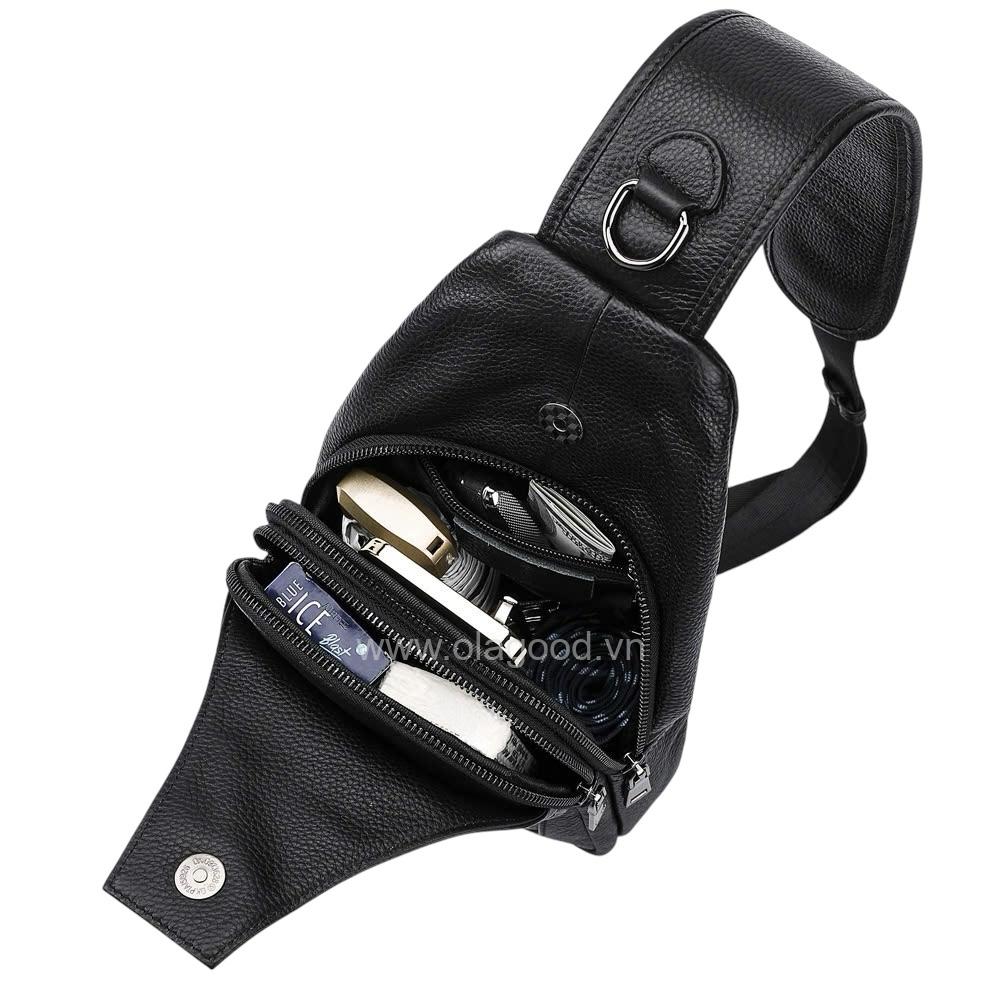 Túi bao tử nam da bò cao cấp - BT014B - Hình ảnh 10