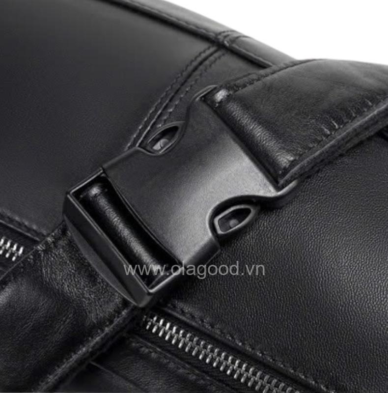 Túi đeo chéo bao tử da bò cao cấp - BT013B - Hình ảnh 13