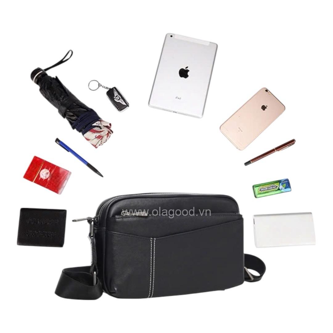 Túi đeo chéo da bò cao cấp - DV015B - Hình ảnh 9