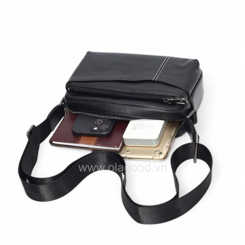 Túi đeo chéo da bò cao cấp - DV015B - Hình ảnh 8