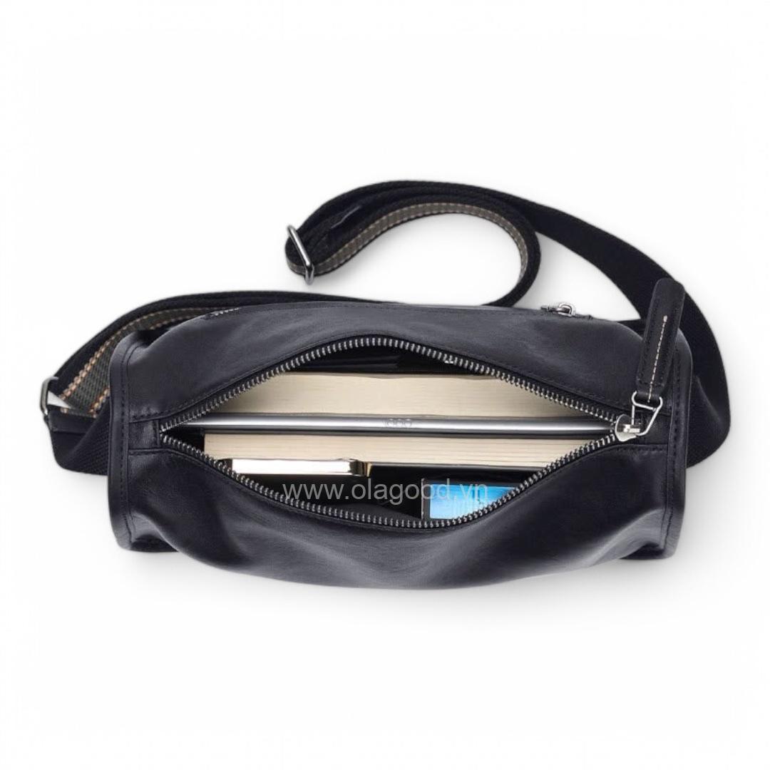 Túi đeo vai nam da bò cao cấp - DV011B - Hình ảnh 6