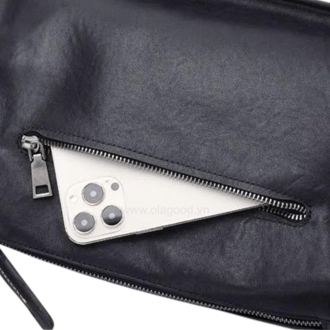 Túi đeo vai nam da bò cao cấp - DV011B - Hình ảnh 10