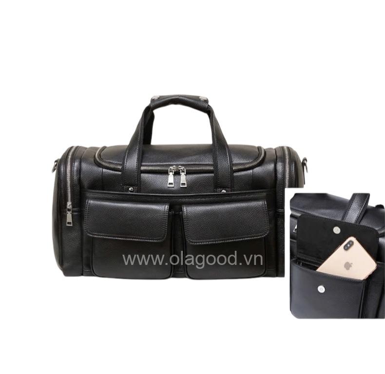 Túi du lịch da bò cao cấp - DL012B - Hình ảnh 9