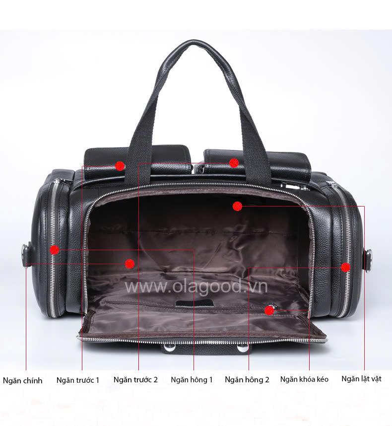 Túi du lịch da bò cao cấp - DL012B - Hình ảnh 7