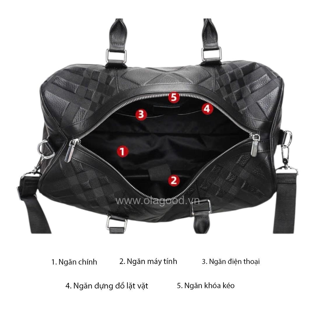 Túi xách du lịch da bò cao cấp - DL011B - Hình ảnh 8