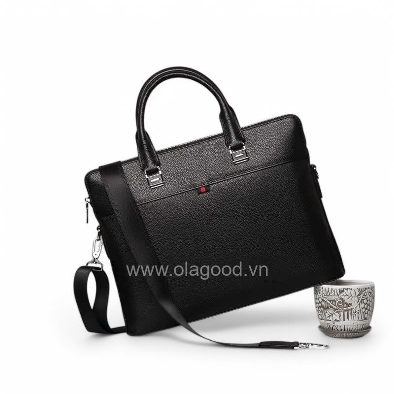 Túi xách laptop nam công sở da bò - LT0120B - Hình ảnh 6