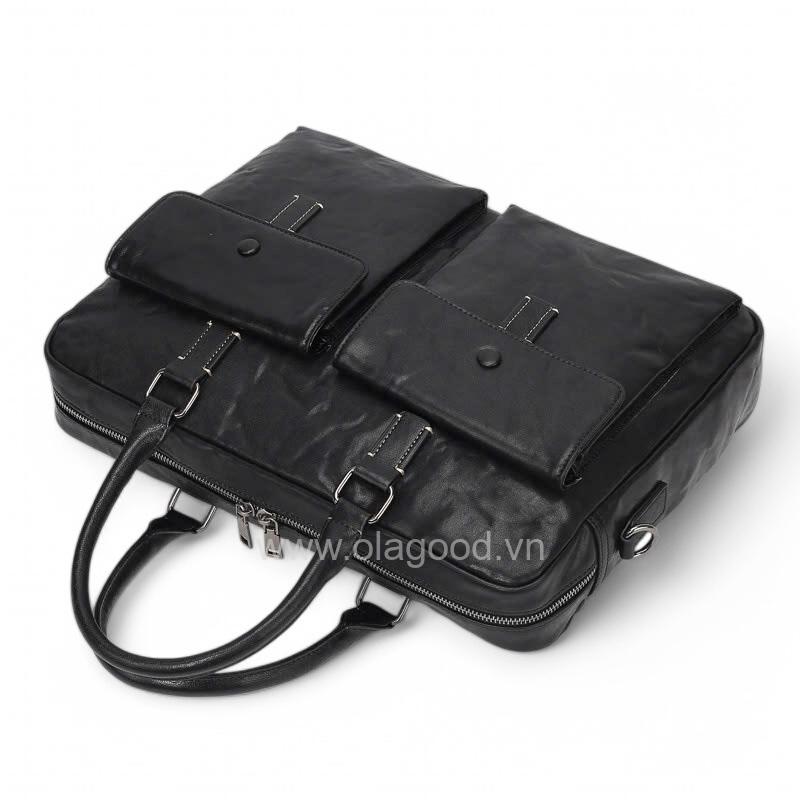 Túi xách laptop nam văn phòng da bò cao cấp - LT0122B - Hình ảnh 6