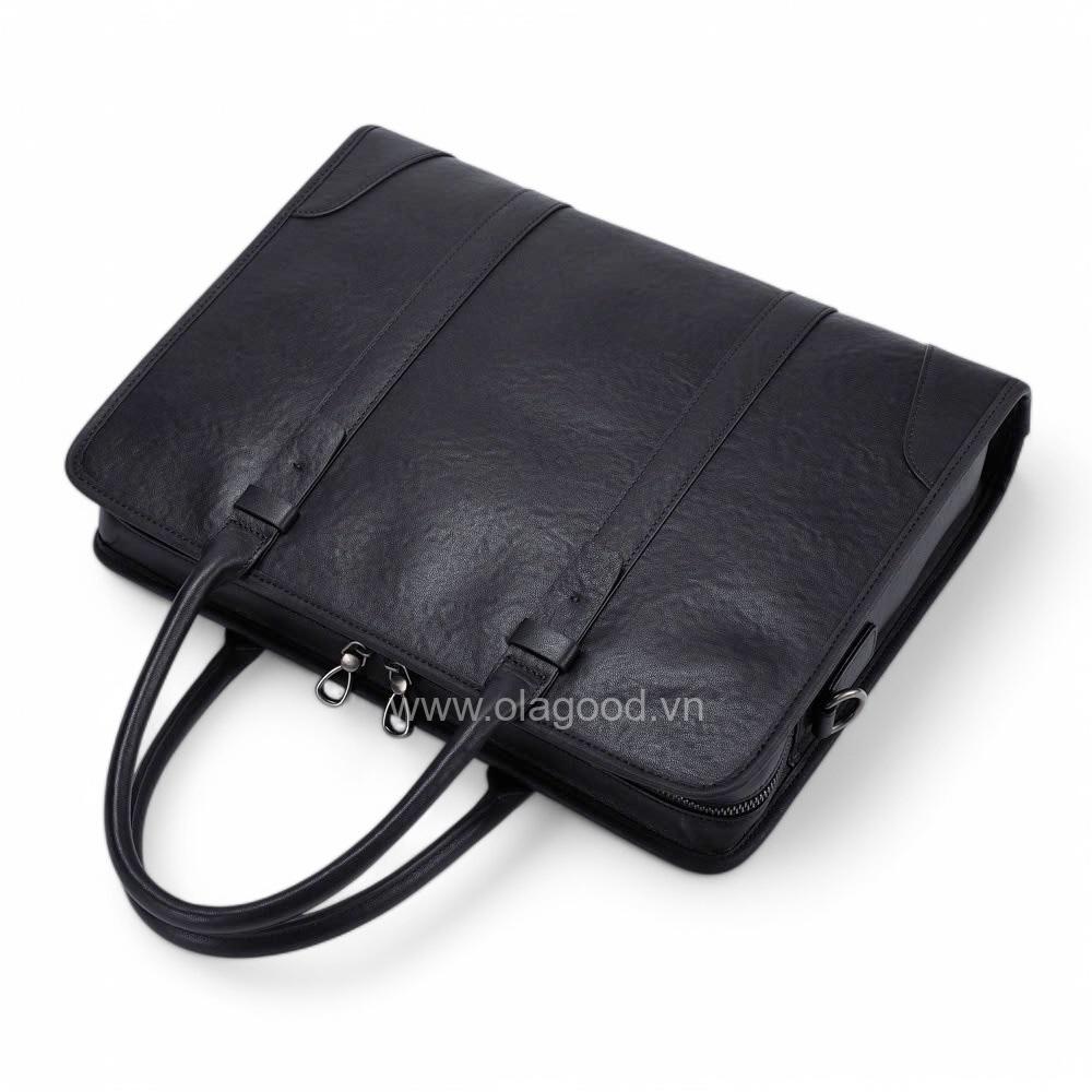 Túi xách nam công sở da bò cao cấp - LT0125B - Hình ảnh 5
