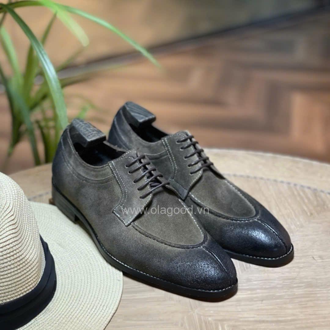 Giày derby nam da lộn cao cấp - ZDB012B - Hình ảnh 22