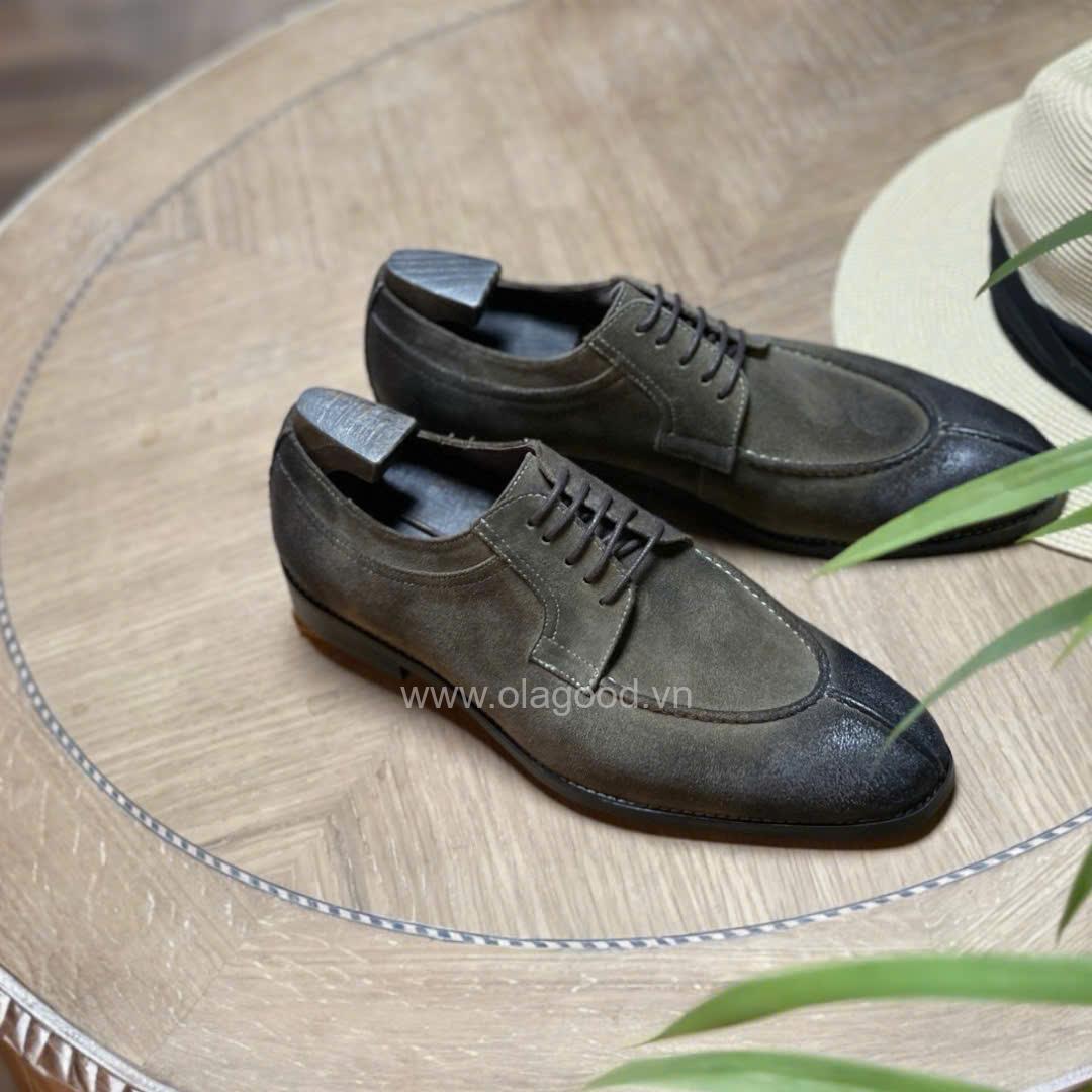 Giày derby nam da lộn cao cấp - ZDB012B - Hình ảnh 24